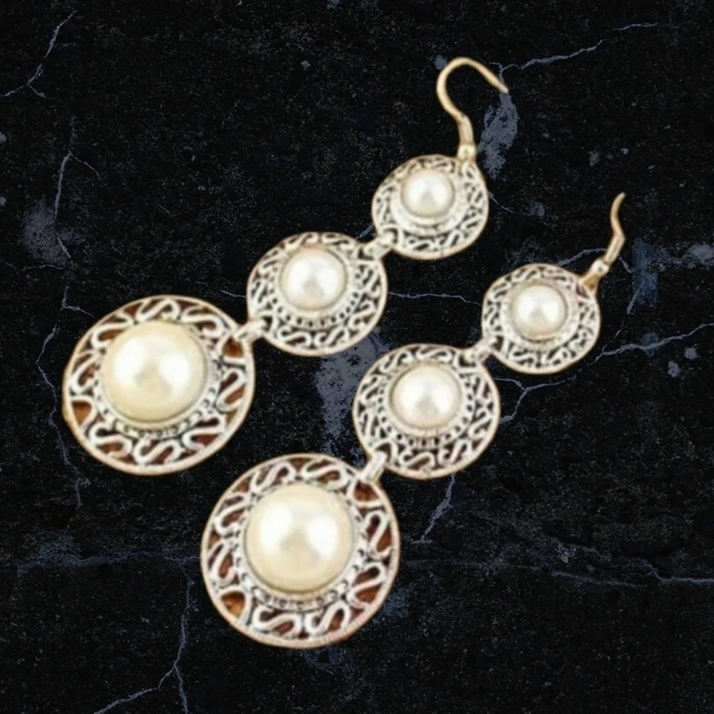 New Y2Kboho shell shape Gatsby drop festival vintage boho gypsy earrings